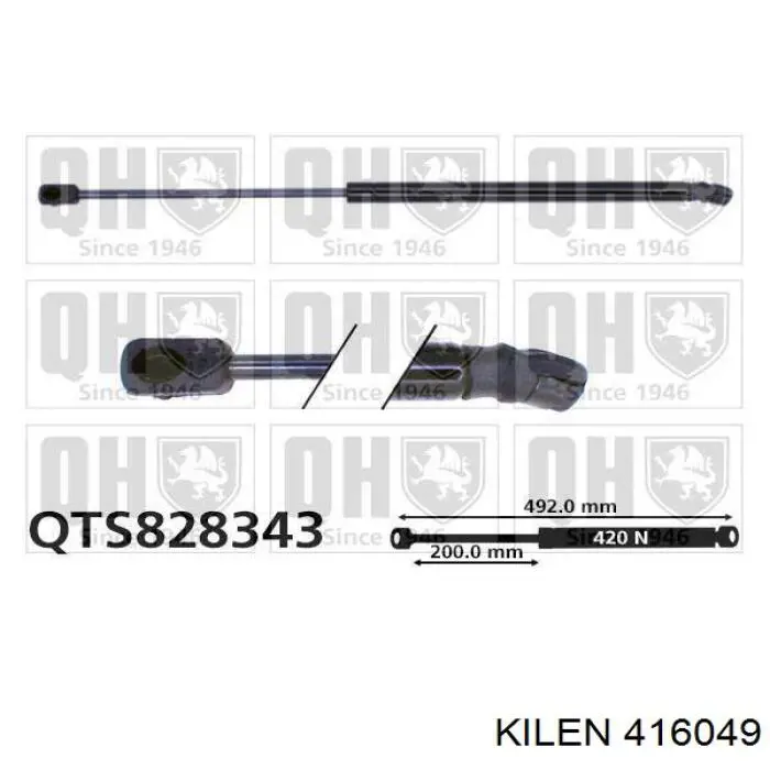 Купити 416049 Kilen Амортизатор двері багажника