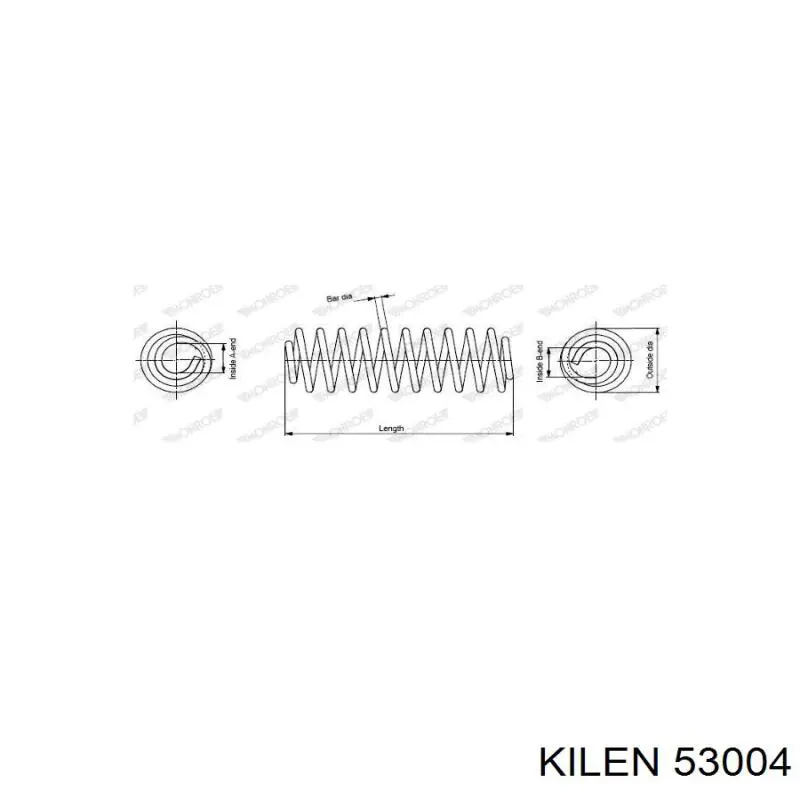 Задні пружини 53004 Kilen