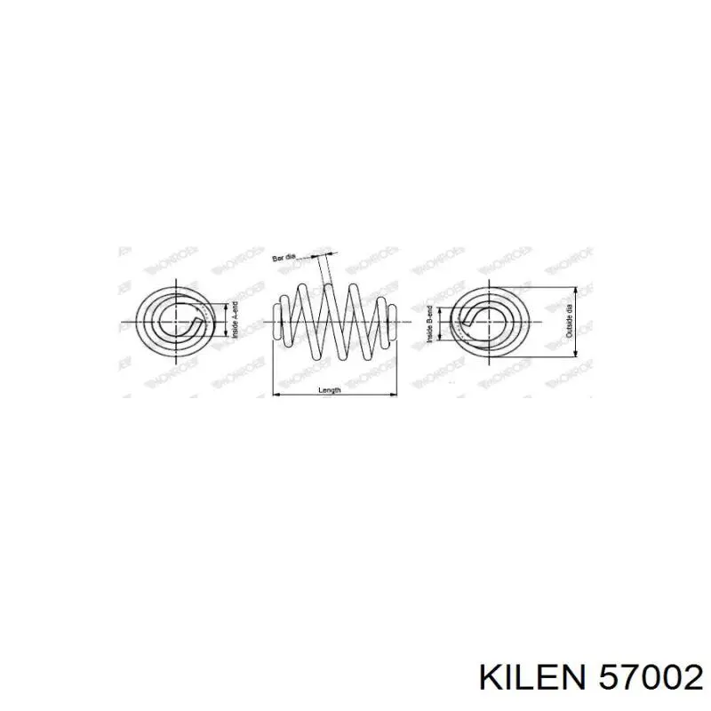 Пружини задні Kilen 57002