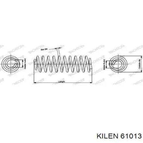 Задні пружини 61013 Kilen