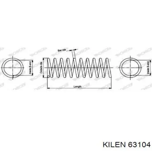 Купити 600422 Maxgear Задні пружини