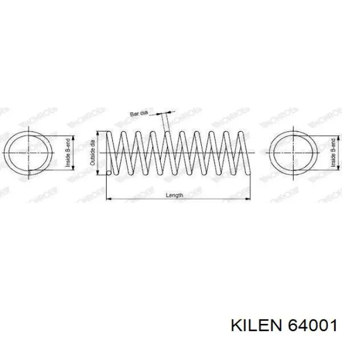 Пружина задня 64001 Kilen