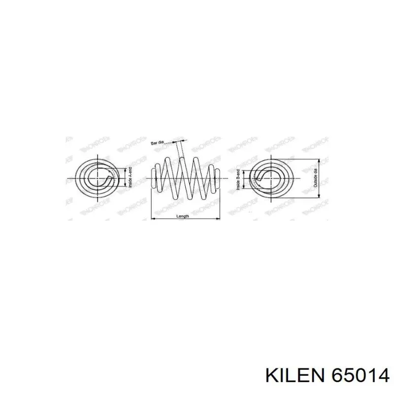 Задні пружини 65014 Kilen