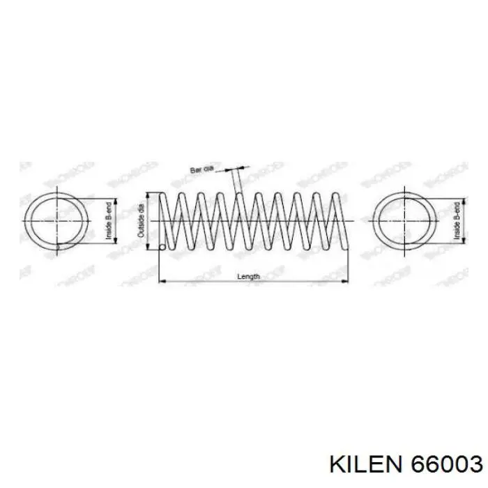 Купити 66003 Kilen Задні пружини