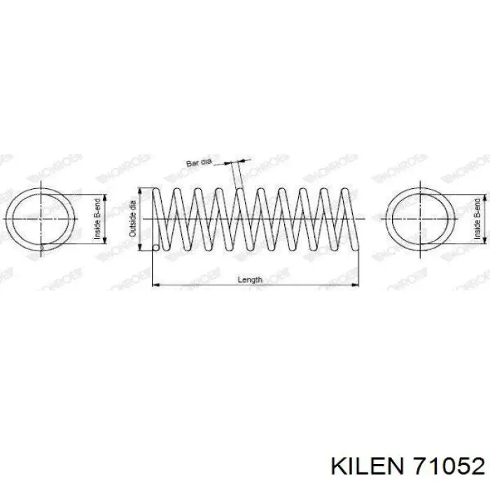 Пружина задня 71052 Kilen