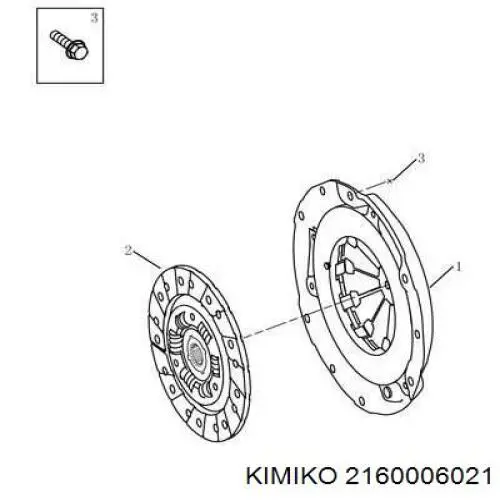 2160006021 Kimiko диск зчеплення