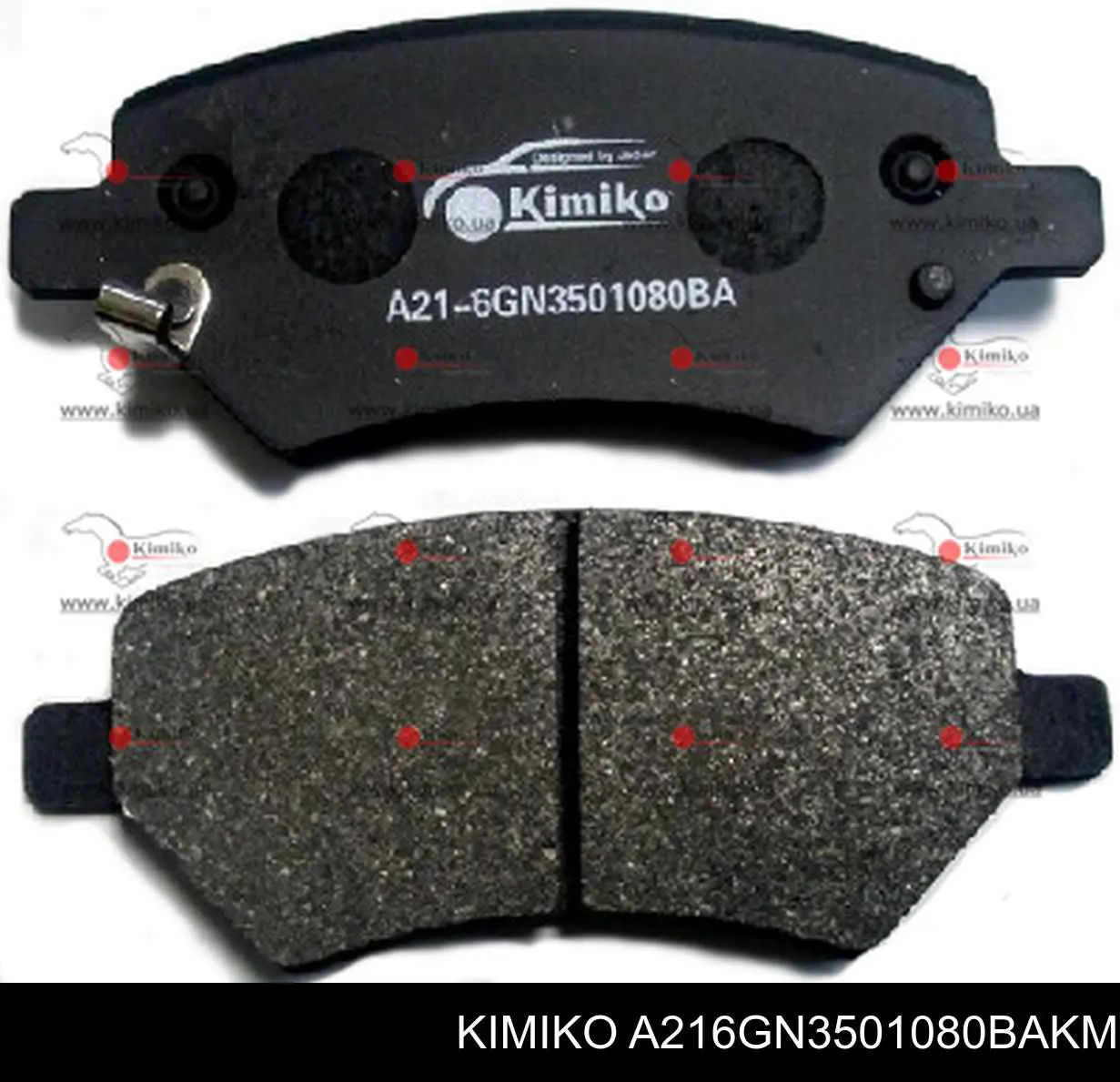 A216GN3501080BAKM Kimiko колодки гальмівні передні, дискові