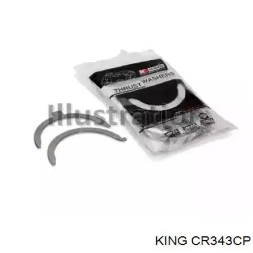 CR343CP King вкладиші колінвала, шатунні, комплект, стандарт (std)