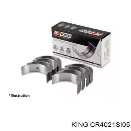 CR4021SI050 King вкладиші колінвала, шатунні, комплект, 2-й ремонт (+0,50)