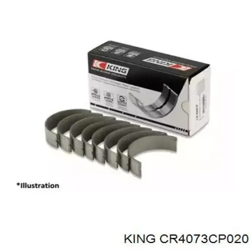 CR4073CP020 King вкладиші колінвала, шатунні, комплект, 2-й ремонт (+0,50)