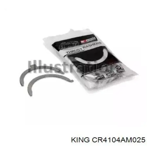 Вкладиші колінвала, шатунні, комплект, 1-й ремонт (+0,25) King CR4104AM025 ціна, від 14.48 USD
