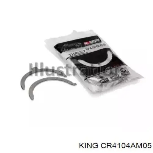 CR4104AM050 King вкладиші колінвала, шатунні, комплект, 2-й ремонт (+0,50)