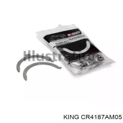Купити CR4187AM050 King Вкладиші колінвала, шатунні, комплект, 2-й ремонт (+0,50)