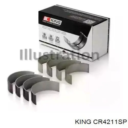 Купити CR4211SP King Вкладиші коленвала шатунні