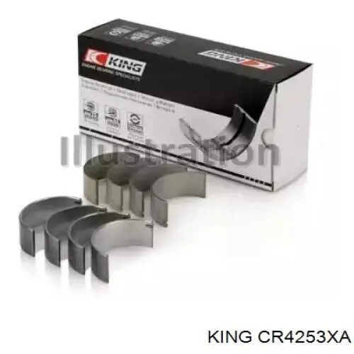 Шатунні вклалиші колінвала STD King CR4253XA ціна, від 35.53 USD