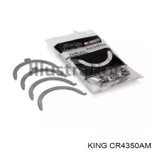 CR4350AM King вкладиші колінвала, шатунні, комплект, стандарт (std)