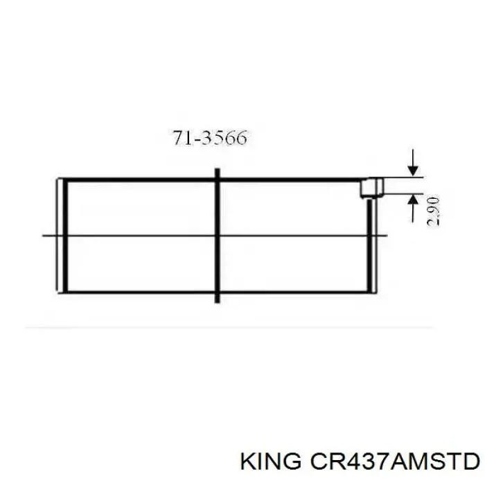 Вкладиші шатунні CR437AMSTD King