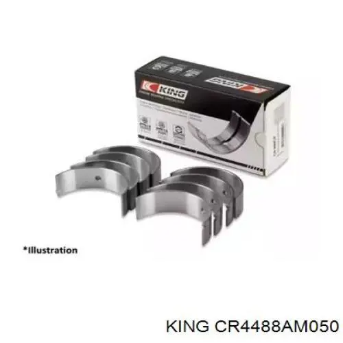 CR4488AM020 King Вкладиші коленвала, шатунні, комплект, 2-й ремонт (+0,50)