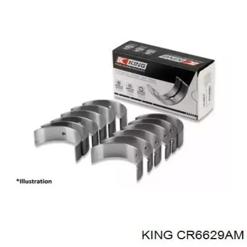 CR6629AM King вкладиші колінвала, шатунні, комплект, стандарт (std)