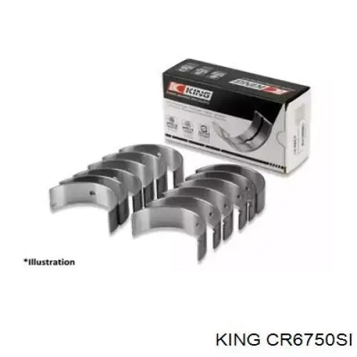 CR6750SI King вкладиші колінвала, шатунні, комплект, стандарт (std)