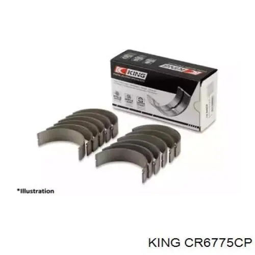 CR6775CP King вкладиші колінвала, шатунні, комплект, стандарт (std)