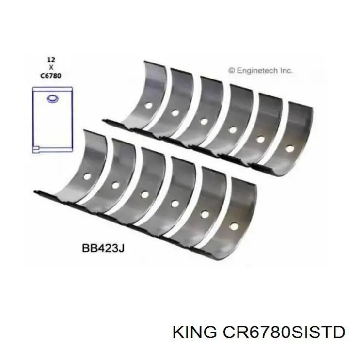 Шатунні вклалиші колінвала STD King CR6780SI ціна, від 26.51 USD
