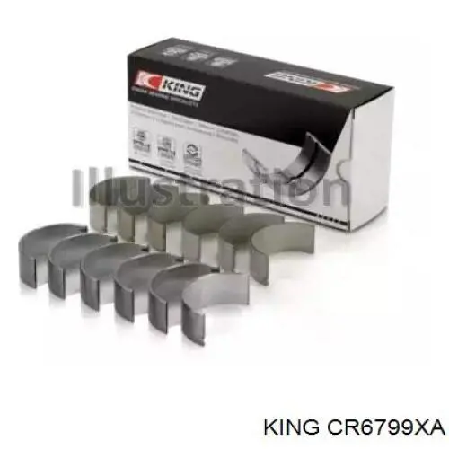 CR6799XA King вкладиші колінвала, шатунні, комплект, стандарт (std)