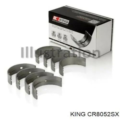 Шатунні вклалиші колінвала STD King CR8052SX ціна, від 43.94 USD