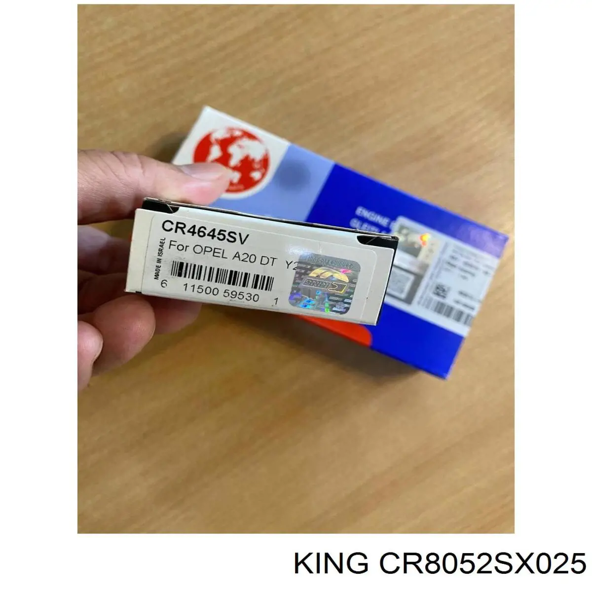 Купити CR8052SX025 King Вкладиші колінвала, шатунні, комплект, 1-й ремонт (+0,25)