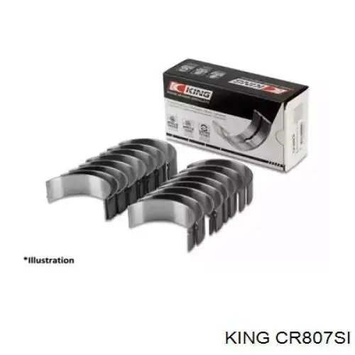 CR807SI King вкладиші колінвала, шатунні, комплект, стандарт (std)