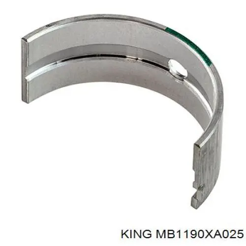 MB1190XA025 King вкладиші колінвала, корінні, комплект, 1-й ремонт (+0,25)