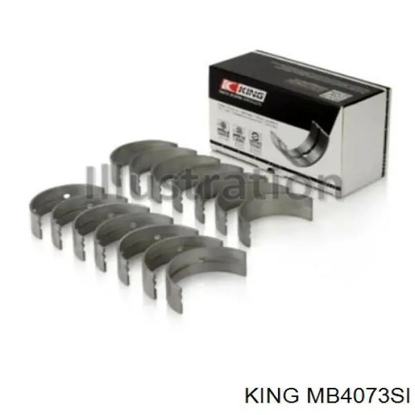 MB4073SI King вкладиші колінвала, корінні, комплект, стандарт (std)