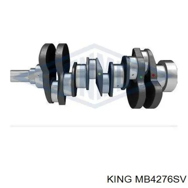 Вкладиші коленвала, корінні, комплект, стандарт (STD) King MB4276SVSTD ціна, від 168.32 USD