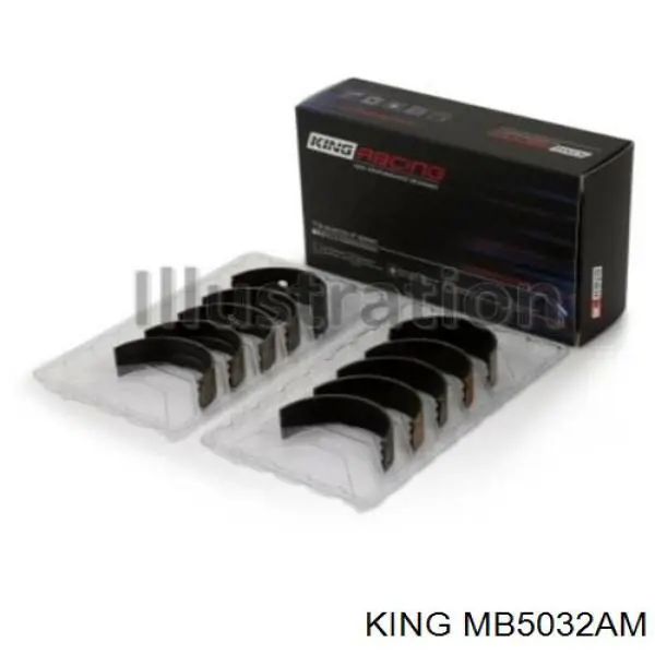 Купити MB5032AM King Вкладиші колінвала, корінні, комплект, стандарт (STD)