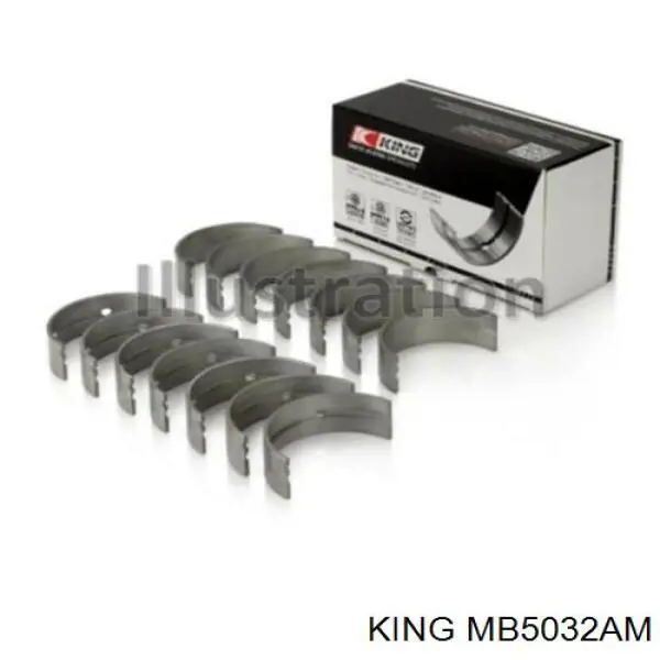 MB5032AM King вкладиші колінвала, корінні, комплект, стандарт (std)