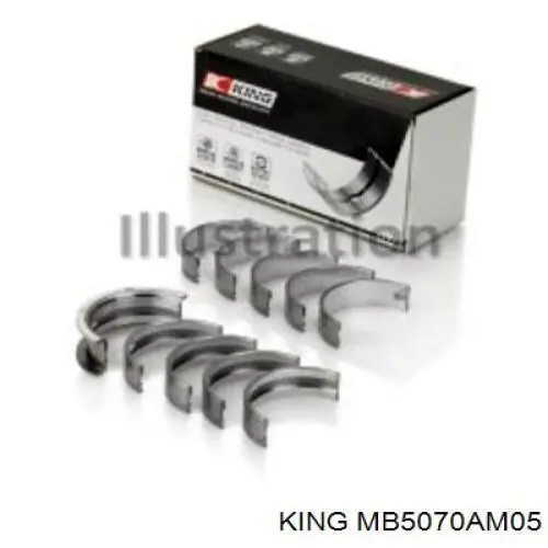 Купити H0255050 Glyco Вкладиші колінвала, корінні, комплект, 2-й ремонт (+0,50)