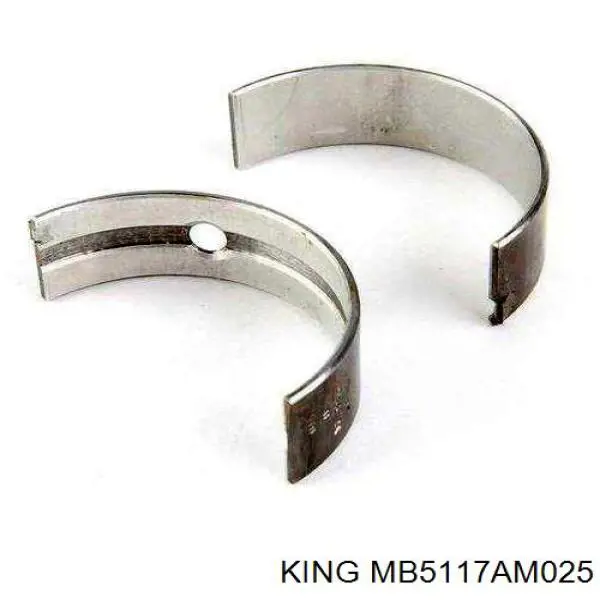 MB5117AM025 King вкладиші колінвала, корінні, комплект, 1-й ремонт (+0,25)
