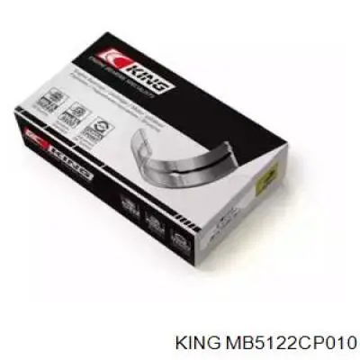 Вкладиші колінвала, корінні, комплект, 1-й ремонт (+0,25) MB5122CP010 King