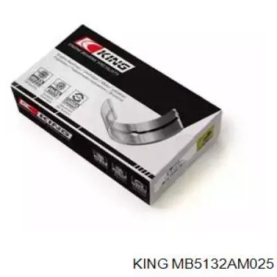 MB5132025 King вкладиші колінвала, корінні, комплект, 1-й ремонт (+0,25)