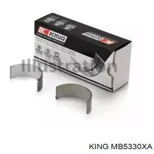 MB5330XA King вкладиші колінвала, корінні, комплект, стандарт (std)