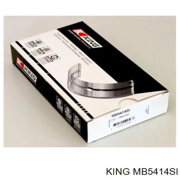 Вкладиші коленвала, корінні, комплект, стандарт (STD) King MB5414SI ціна, від 34.70 USD