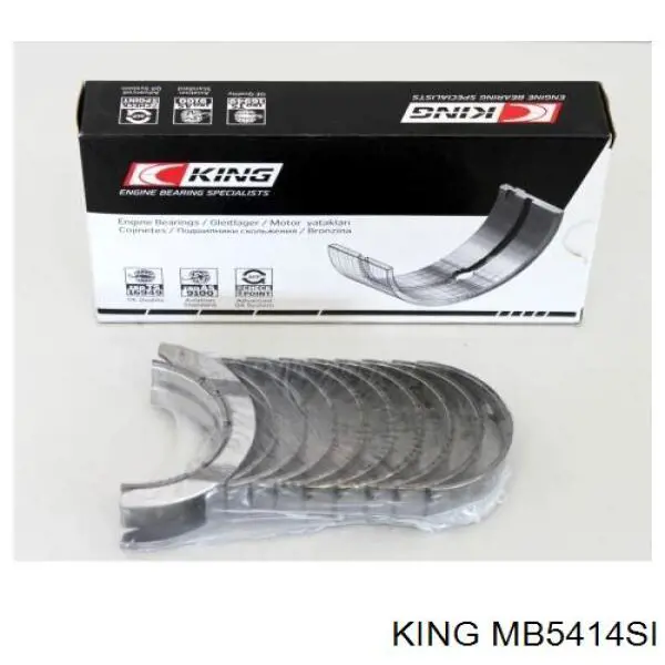 MB5414SI King вкладиші колінвала, корінні, комплект, стандарт (std)