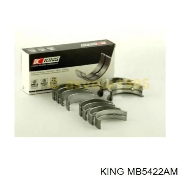 MB5422AM King вкладиші колінвала, корінні, комплект, стандарт (std)