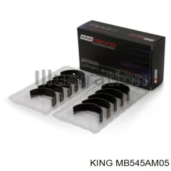 Купити MB545AM05 King Вкладиші колінвала, корінні, комплект, 2-й ремонт (+0,50)