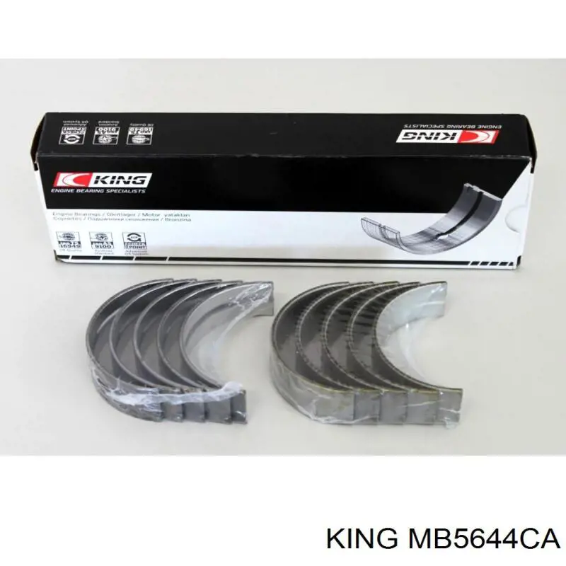 MB5644CA King вкладиші колінвала, корінні, комплект, стандарт (std)