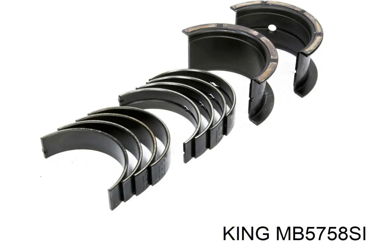 Вкладиші колінвала, корінні, комплект, стандарт (STD) King MB5758SI ціна, від 24.55 USD