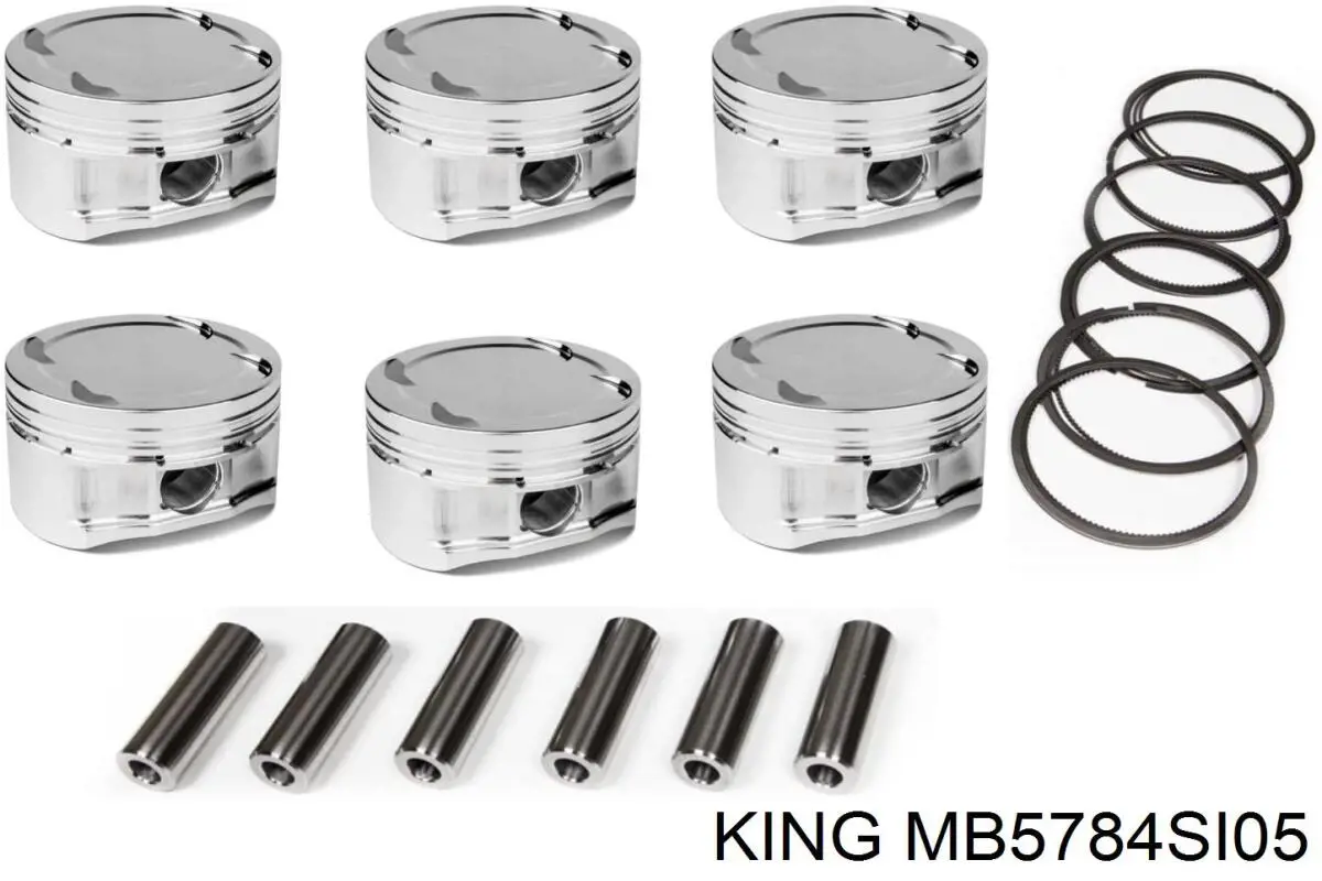 MB5784SI05 King Вкладиші коленвала, шатунні, комплект, 1-й ремонт (+0,25)
