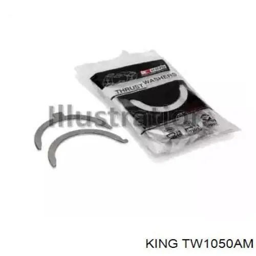 Купити TW1050AM King Півкільце підпірне (розбігу) колінвала, STD, комплект