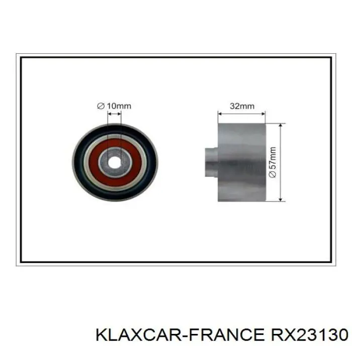RX23130 Klaxcar France ролик ременя грм, паразитний