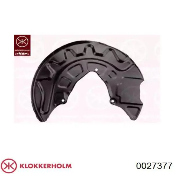 Купити 0027377 Klokkerholm Захист гальмівного диска, переднього, лівого